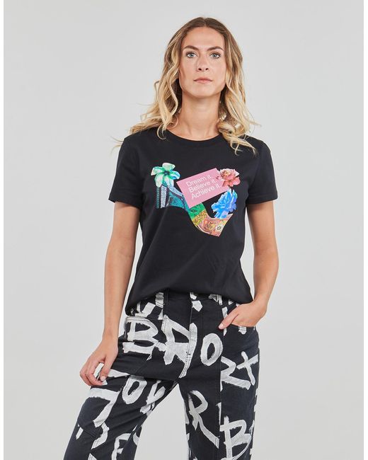 Desigual Black Lily T Shirt