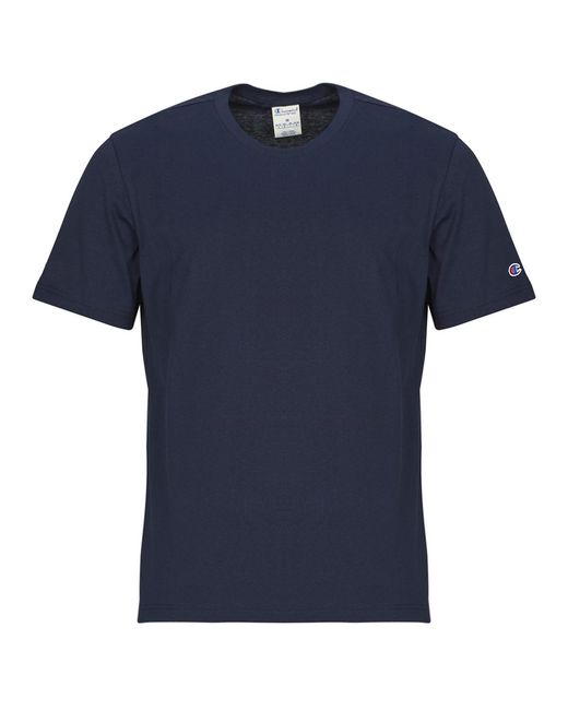 Champion Blue T Shirt Ss Tee for men