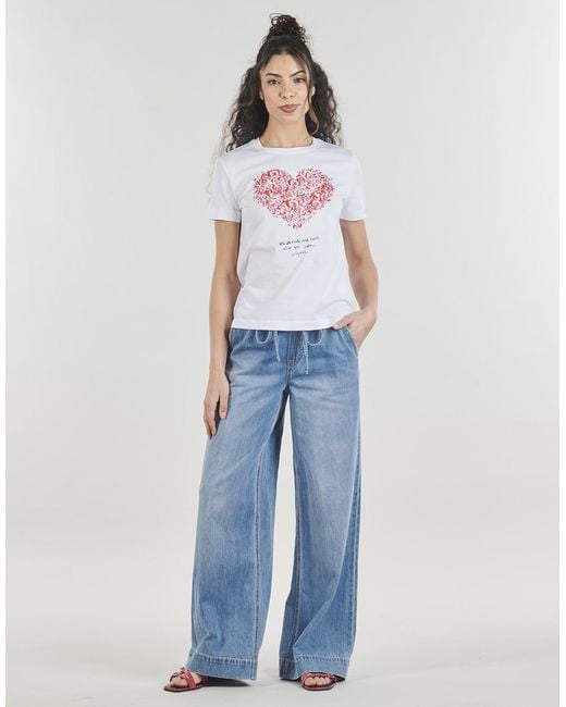 Vero Moda Blue Wide Jeans Vmallison Mr Wide Jeans