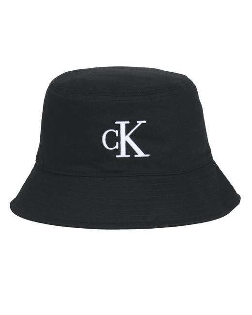 Calvin Klein Denim Essential Bucket Hat Cap in Black Lyst UK