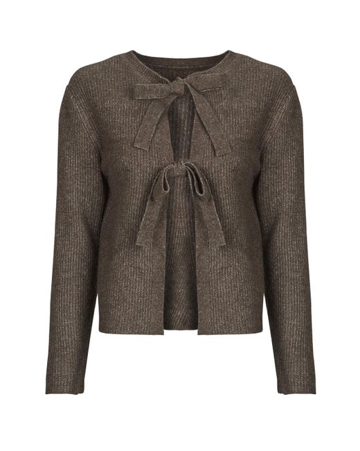 ONLY Petite ONLZOEY CARDIGAN - Vest - woodsmoke/bruin