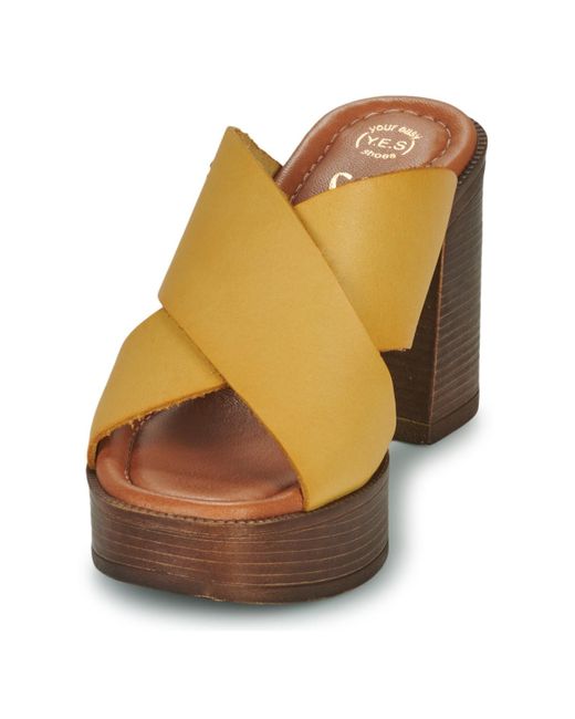 Betty London Brown Mules / Casual Shoes Margot