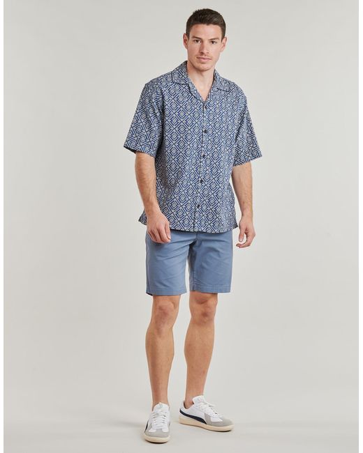 Jack & Jones Blue Short Sleeved Shirt Jprbluvincent for men