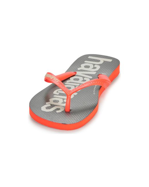 Havaianas Red Flip Flops / Sandals (shoes) Logomania Ii for men