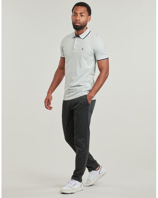 Jack & Jones Gray Polo Shirt Jjepaulos for men