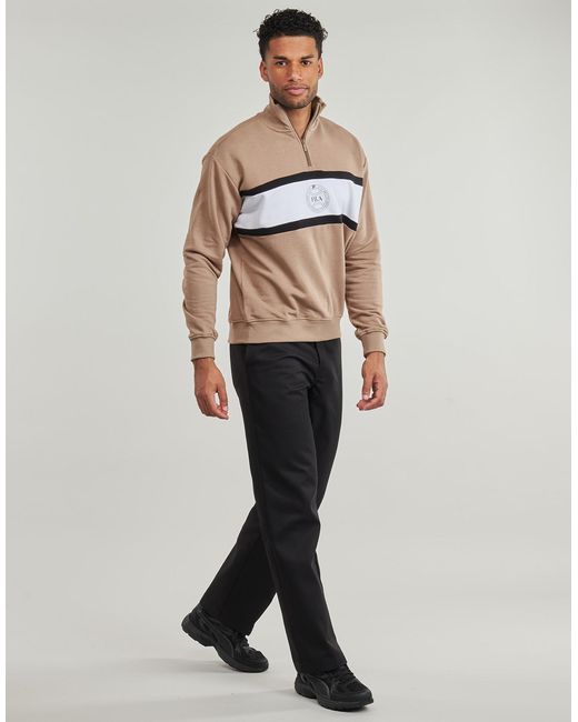 Fila Brown Sweatshirts Parella Loose Half-zip Sweatshirt for men