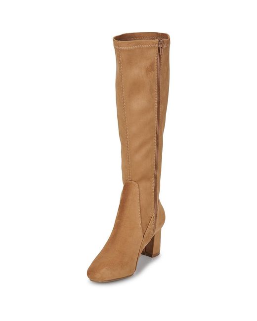Moony Mood Brown Heeled Boots Lexi