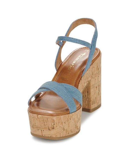 Tamaris Blue Sandals 28034-802