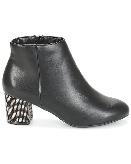 Moony Mood Black Low Ankle Boots Japsera