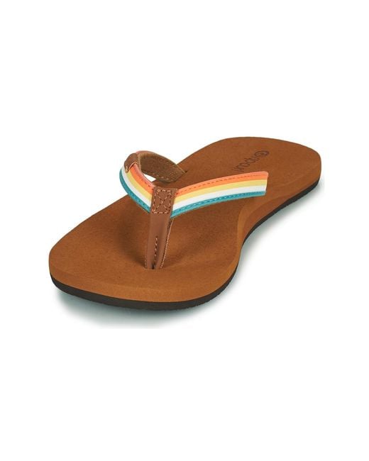 Rip Curl Brown Freedom Flip Flops / Sandals (shoes)