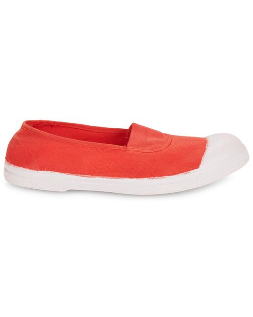 Bensimon Red Slip-ons (shoes) Tennis Elastique