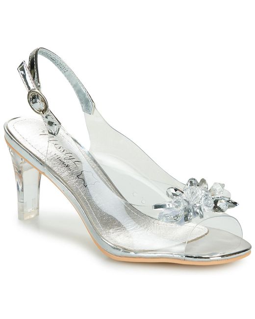 LAURA VITA White Heeled Sandals Mira