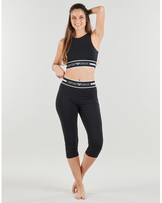 Emporio Armani Black Shorts Ew003673 Loungewear Pants