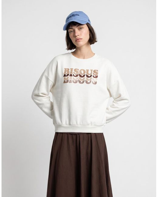 ONLY White Sweatshirts Onladele L/s O-neck