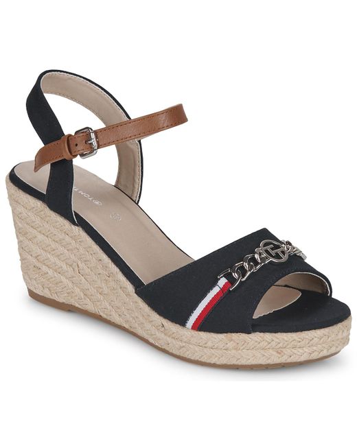 Tom Tailor Blue Wedge Sandals Nomi