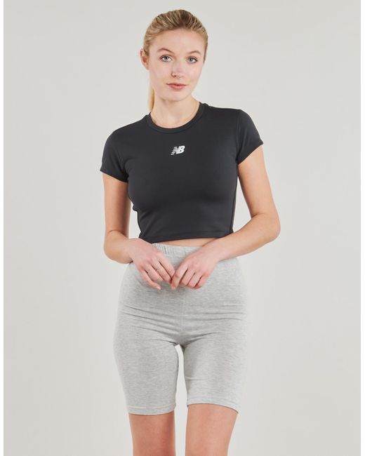 New Balance Black T Shirt Nb Harmony Fitted T-shirt