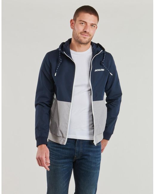 Jack & Jones Blue Jacket Jjerush for men