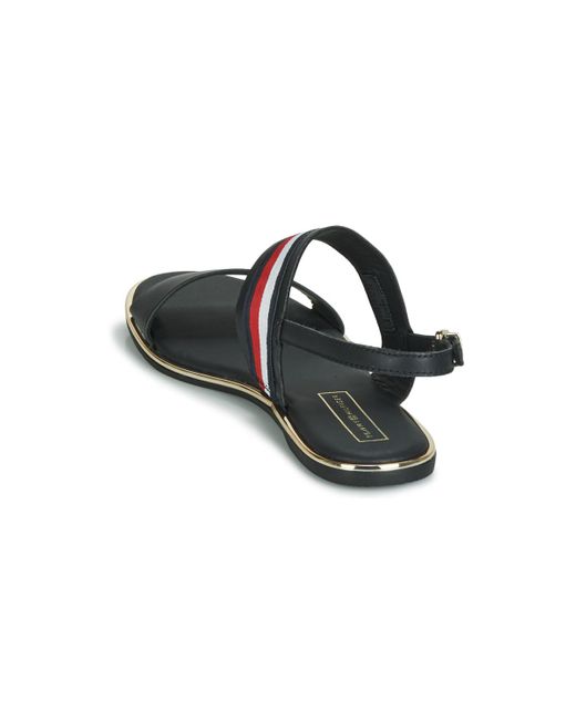 tommy hilfiger flat sandal corporate ribbon