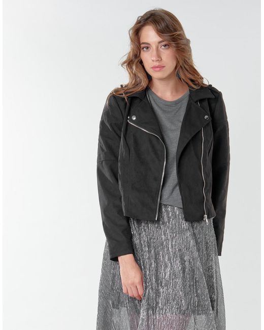Jdy Black Leather Jacket New Peach