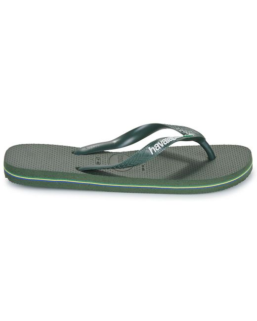Havaianas Green Flip Flops / Sandals (shoes) Brasil Logo