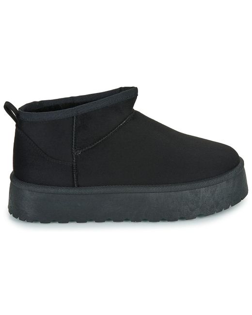 Moony Mood Black Mid Boots Leanne