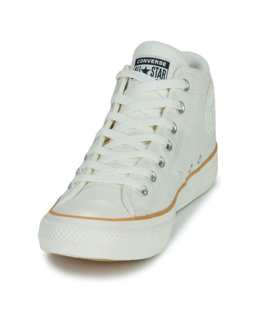 Converse White Shoes (high-top Trainers) Chuck Taylor All Star Malden Street Tough Textures for men