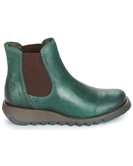Fly London Salv Mid Boots in Green - Save 28% - Lyst
