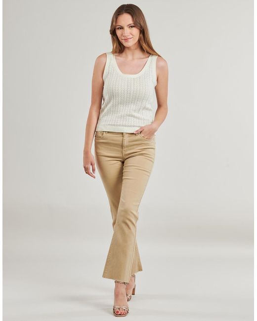 Vero Moda Natural Straight Trousers Vmwild