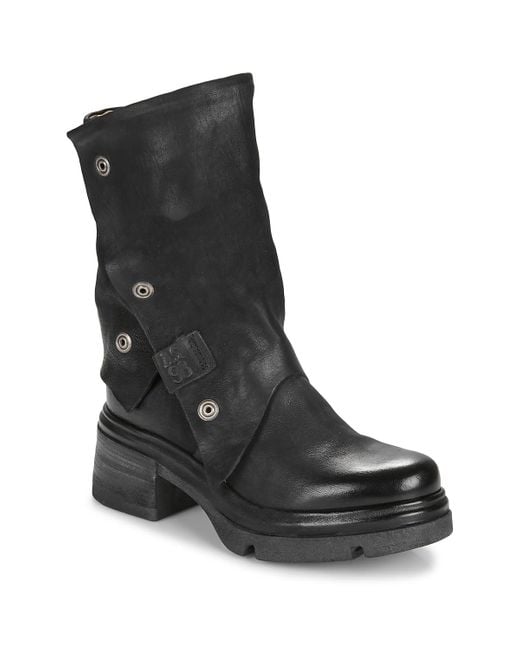 A.s.98 Black Mid Boots