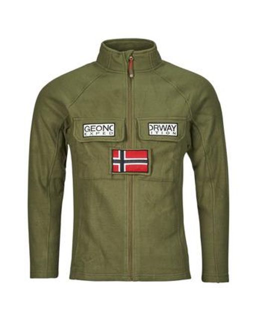 GEOGRAPHICAL NORWAY Green Fleece Jacket Tantouna for men