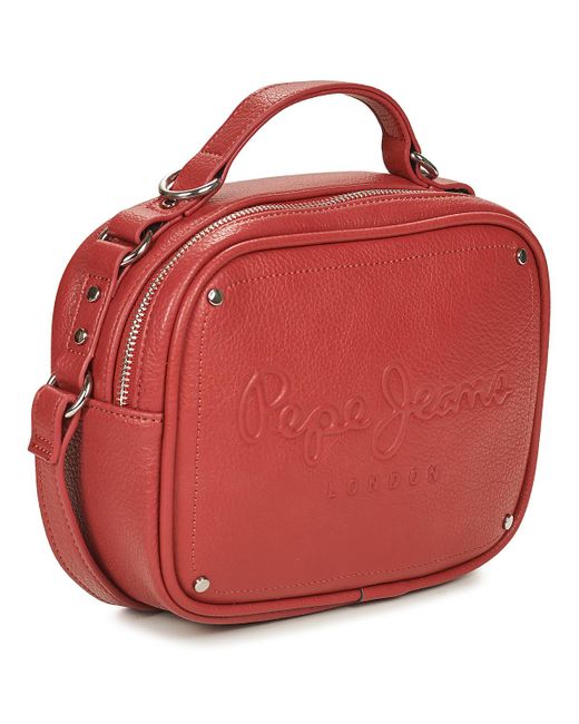 Pepe Jeans Red Shoulder Bag Bassy Icon