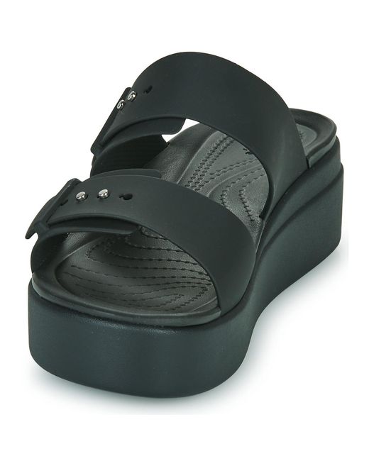 CROCSTM Black Mules / Casual Shoes Brooklyn Sandal Lowwdg W