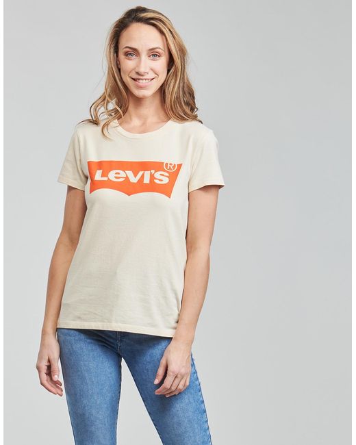 Levi's White Wt-graphic Tees T Shirt