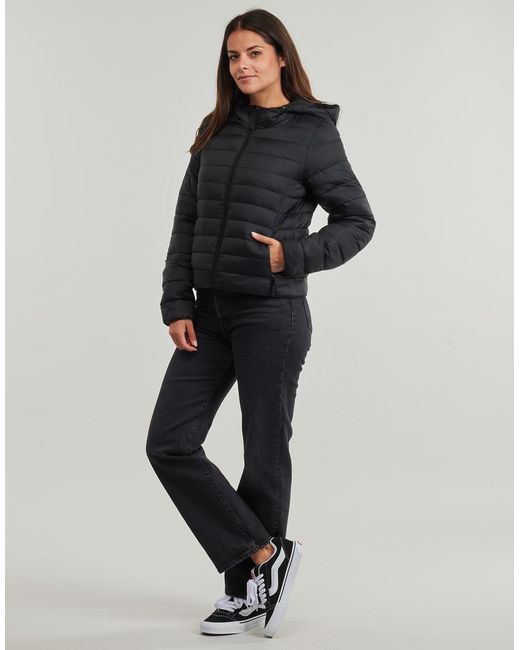 ONLY Black Duffel Coats Onltahia Lw Quilted Hood