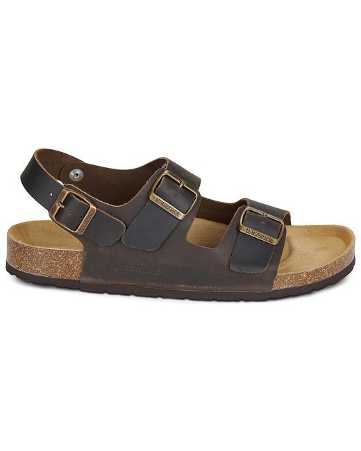 Lumberjack Brown Flat Sandals Flint for men