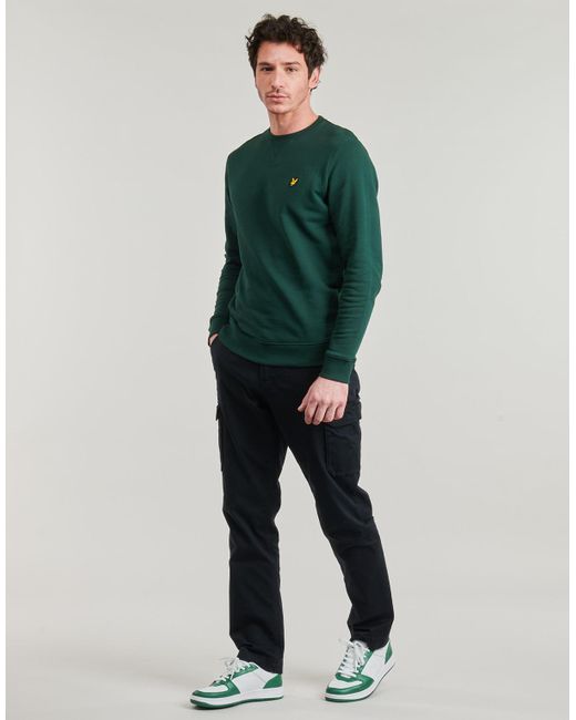 Lyle & Scott Green Sweatshirts Crew Neck Sweatshirt for men