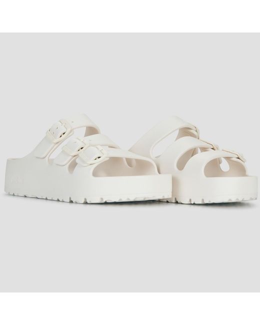 Birkenstock White Mules / Casual Shoes Florida Iii Flex Platform Eva