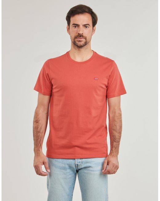 Levi's Orange T Shirt Ss Original Hm Tee for men