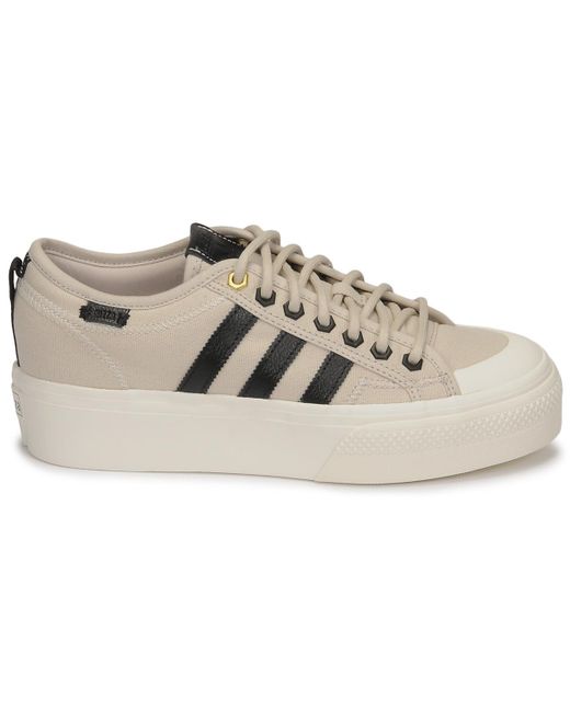 adidas platform beige