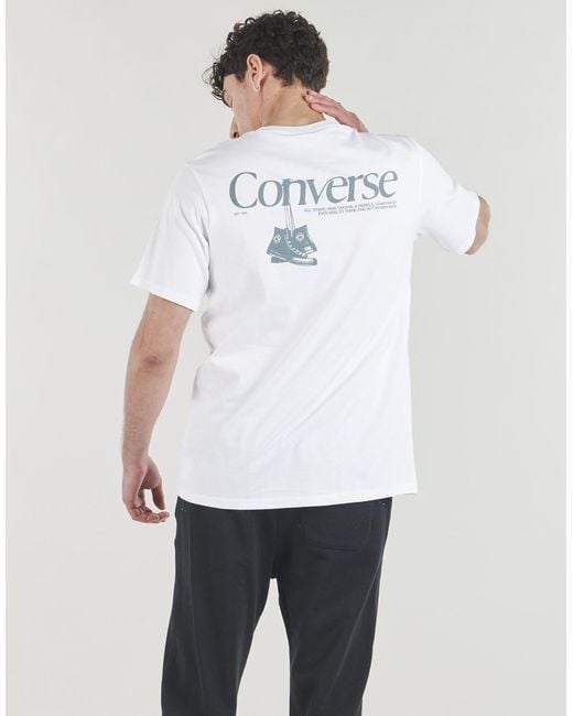 Converse White T Shirt Hanging Shoes Tee for men