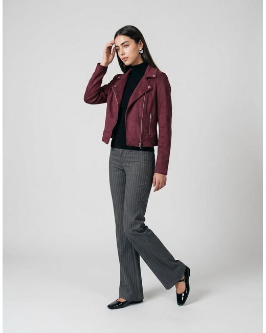 Vero Moda Red Leather Jacket Jose