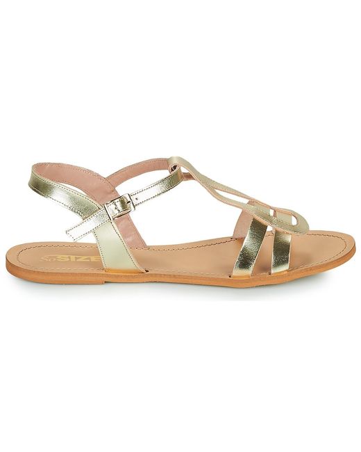 So Size Metallic Duran Sandals
