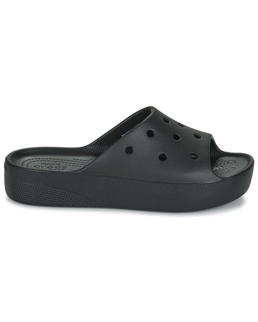 CROCSTM Black Tap-dancing Classic Platform Slide