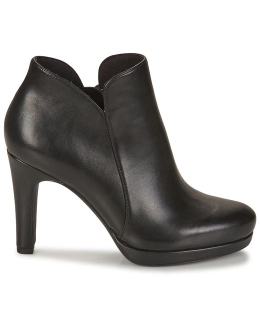Tamaris Black Low Boots Lubna