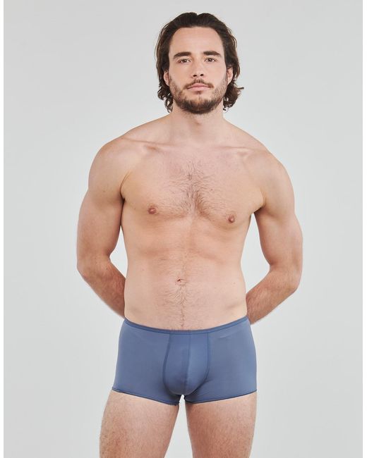 Hom Blue Plumes Trunk Boxer Shorts for men