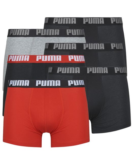 PUMA Red Boxer Shorts Basic X6 for men