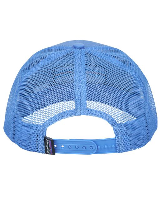 Patagonia Blue Cap P-6 Logo Trucker Hat for men