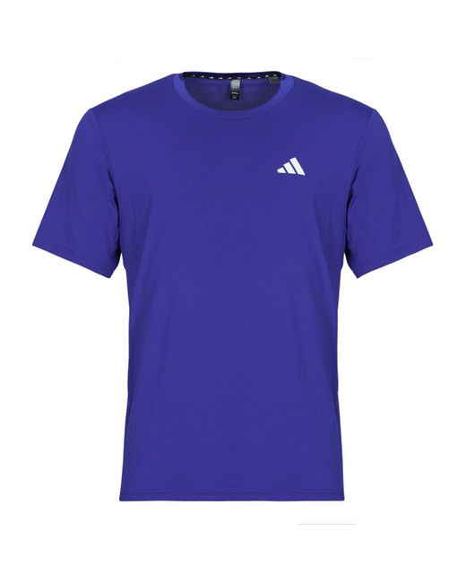 Adidas Blue T Shirt Train Essentials Stretch Training T-shirt for men