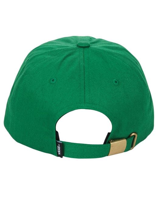 Vans Green Cap Half Box Curved Bill Jockey for men