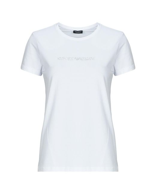 Emporio Armani White T Shirt Crew Neck T-shirt Af13033